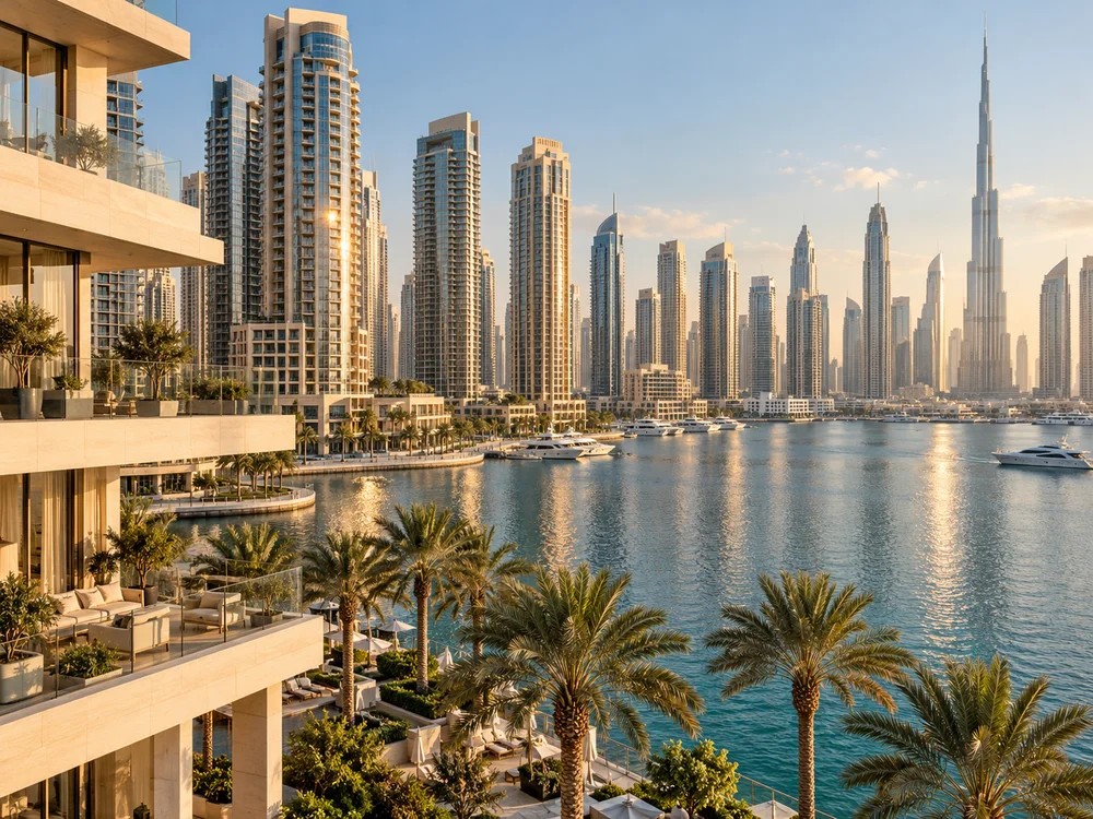 Best real estate in Dubai — waterfront apartments and city skyline